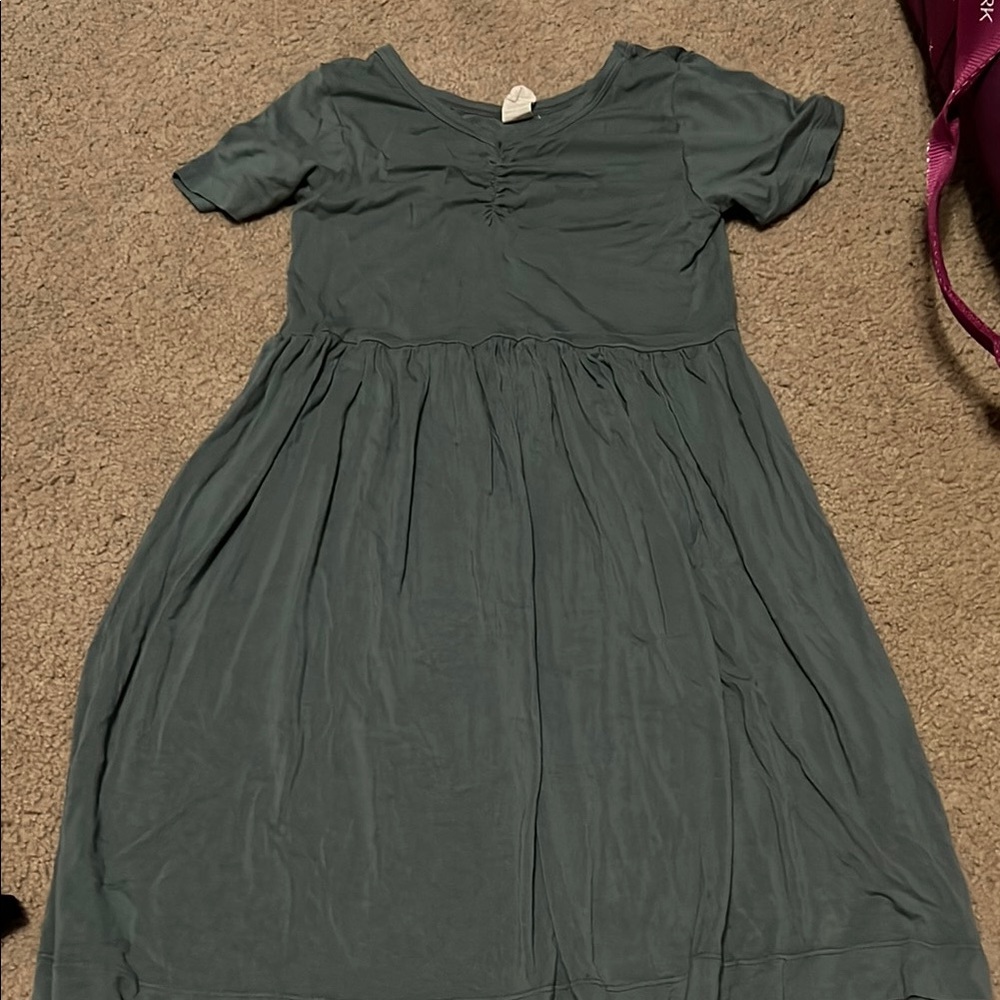 Kate Quinn Green Puff Sleeve Sundress